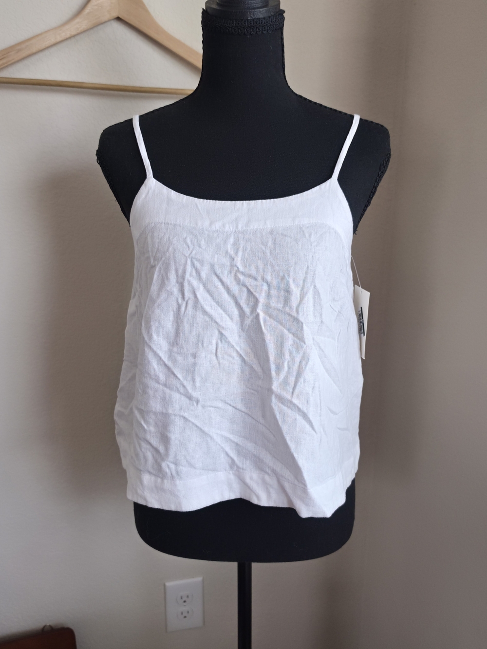a new day White Spaghetti Strap Tank NWT XS